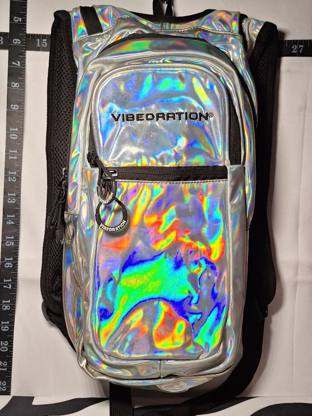 Vibedration Hydration Backpack w/o bladder - Holographic - Silver - Used